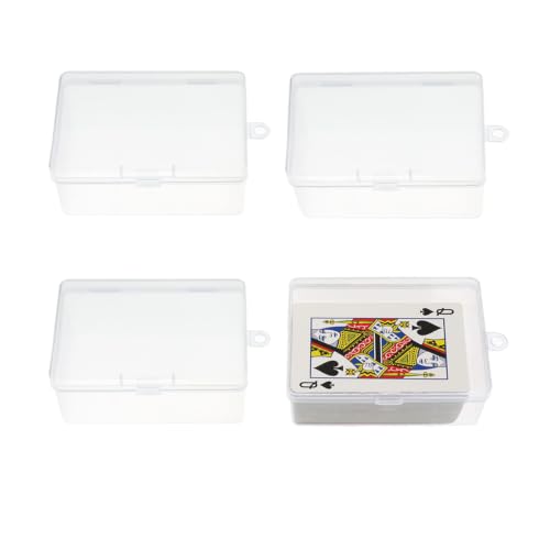 4PCS Empty Playing Card Case, Compatible with UNO/SkipBo/Phase10 Card - style: 4pcs