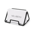 Business Card Holder for Desk, Black Business Card Display Stand - color: black