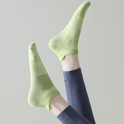 7 Pairs Pilates Socks with grips for Women- Non Slip, Ankle Yoga Socks for Yoga, Pilates, Ballet & Barre - color: Multicolor-07