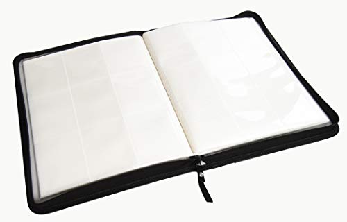 TopDeck 500 Card Ringless Zip Binder Pro - 9-Pocket Pages Side Load Sleeve TCG Storage Portfolio, Compatible with Pokemon, Yu-Gi-Oh, One Piece, MTG, Comic Trading Collectible Cards - White - color: White