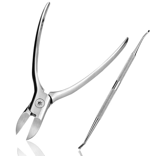 LePinko Podiatrist Toenail Clippers, Thick and Ingrown Nails Clippers, 2PCS - size: 2 pieces