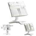 Adjustable Book Stand Holder, Rotating Hands-Free Reading Stand with Clips