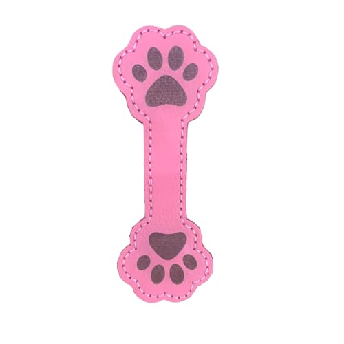 Unique Magnetic Leather Bookmarks for Reading, Cute Dog Paw Shape Magnet Bookmark Clips for Women, Men, Kids, Magnetic Book Marks, Gifts for Book Lovers Teachers Students (Pink)