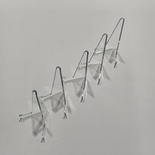 5 Pack Plastic Card Display Stand - Super Hard Clear Display for Baseball, Sports, Trading & Coin Cards - Durable & Sturdy Design