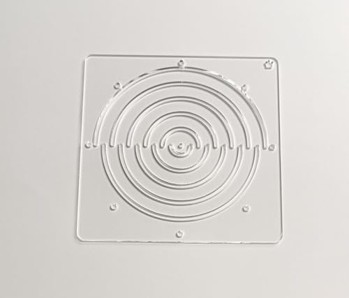 Acrylic Sashiko Stencil,Sashiko Embroidery Pattern,Quilt Stitch Mold,Small Needle Embroidery for Manual DIY Tool Template (Half Circle) - style: Half Circle