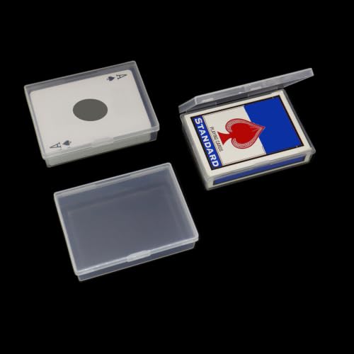 Playing Card Case 12Pcs Plastic Playing Card Box Holder Storage Organizer - style: 12pcs for Poker Size