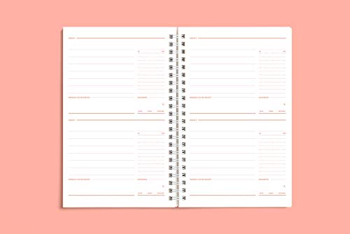 10 Minutes Planner 100 Days Color Chip (Living Coral) / Study Planner/Planner