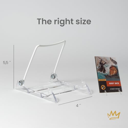 KINGDOM SOLUTIONS - 5.5" Clear Acrylic Display Stand Made in USA - 12 Pack - color: Acrylic White, size: 5.5" (12-pack)