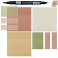 YOUDEFUL Clear Sticky Notes,Translucent Sticky Notes in 3 Sizes - size: Square Brown