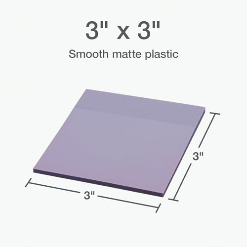 Redi-Tag Translucent Sticky Notes, Transparent Self-Stick Notes, 3" x 3", Pastel Colors, 4 Pads, 50 Notes Per Pad, 200 Sheets (1006593) - color: Pastel
