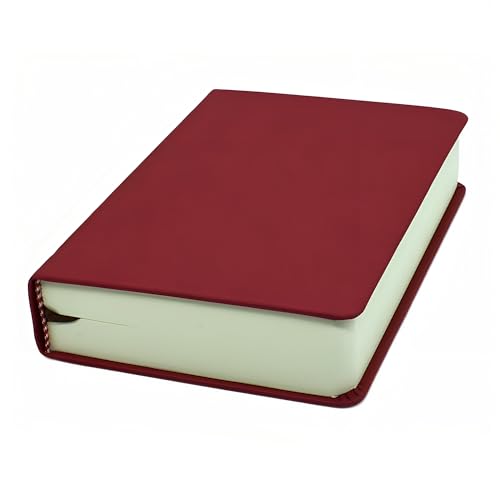 jooact Thick Sketchbook 660 Pages Notebook Soft Faux Leather Cover Journal 80GSM Paper Notepad Drawing Book Memo Writing Sketch Pad Diary Notebook - color: Red, size: A6