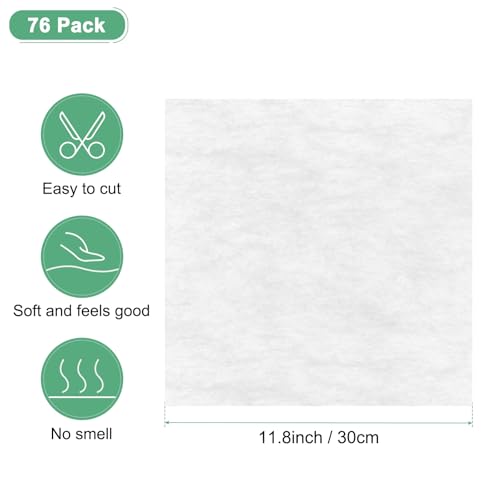 M METERXITY 76-Sheet Korean Cotton Wrapping Flower Paper, 11.8 Inch/ 30cm Waterproof Floral Wrapping Cotton Paper for Bouquets/Gift Packaging [White] - color: White