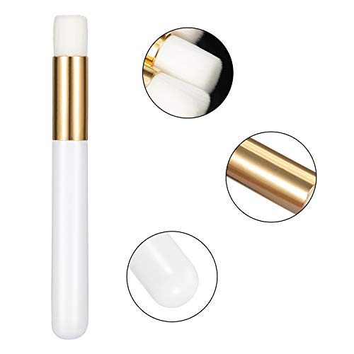 20 Pieces Lash Shampoo Brushes, Peel Off Blackhead Remover Tool, Nose Pore Deep Cleaning Brush, Facial Cleansing, Eyelash Extensions Washing (White) - color: White