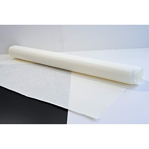 [10 Pcs] Korean Traditional Mulberry Paper HanJi Handmade Plain Natural White Single Layer 28.3" x 55.9" - size: 28.3" x 55.9" (Single-Layer)