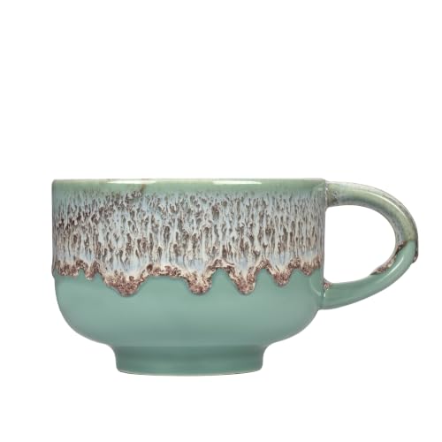 NOVA CERAMICS Mint Green Coffee Mug - 16 oz Ceramic Mug - Nebula - color: Nebula