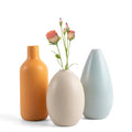 Flower Ceramic Vase for Home Decor, Minimalist Decorative Vases Set
