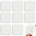 Eaasty 400 Sheets Transparent Sticky Notes 8 Pads Scalloped, Clear White - color: Clear White