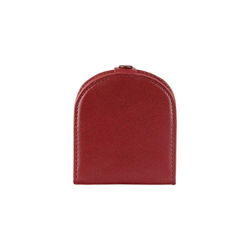 Visconti Polo T-5 Brown Soft Leather Coin Purse Pouch Tray/Change Holder (Red) - color: Red