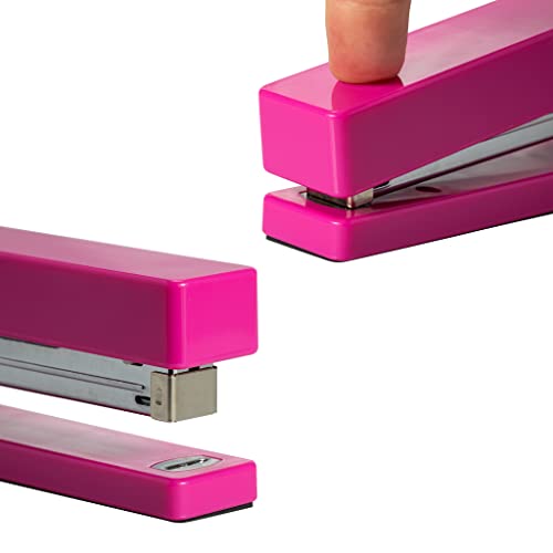 JAM PAPER Modern Desk Stapler - Pink - Sold Individually - color: Pink, size: Pack of 1
