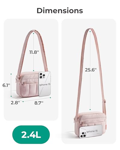 BAGSMART Cross Body Purse, Mini Crossbody Bags for Women Travel Purse - color: Leopard, size: Small