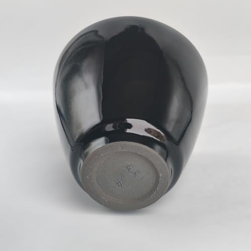 Fine Porcelain Creamer Pitcher for Tea Milk Coffee (Black) - color: Black