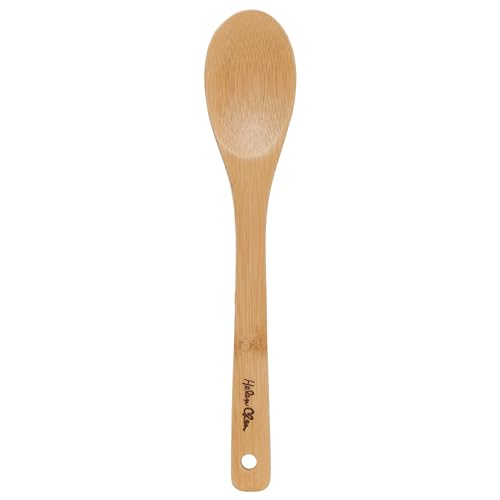 Helen’s Asian Kitchen Bamboo Kitchen Spoon Cooking Utensil, 10-Inch - style: 10-Inch, Solid Spoon