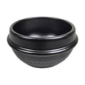 Korean Hot Pot Ttukbaegi 5.5 Inch Clay Cooking Bowl, Direct Fire Safe Ceramic Stew Pot for Soup, Rice, Noodle, Microwave & Dishwasher Safe Earthenware, Made in Korea, Black Mini Casserole - size: Small