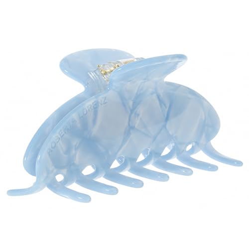 Luxury Hair Claw Clip Premium Acetate Strong Hold 4 Inch (Ice Blue) - color: Ice Blue