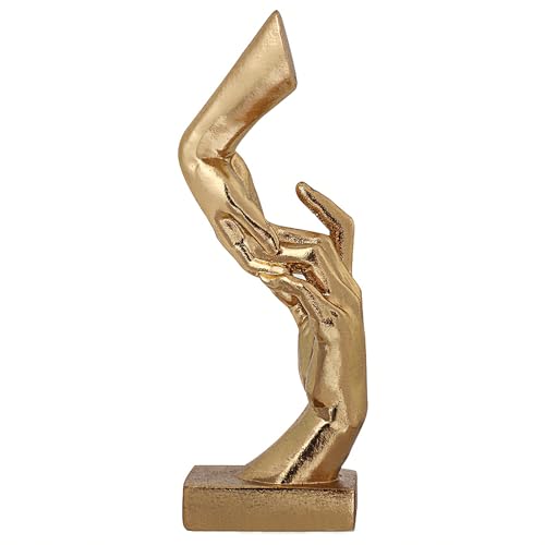 Golden Hands Sculpture Resin Statues Home Decor (Hold Hands) - color: Hold Hands