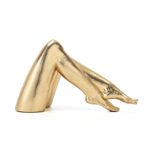 Golden Legs Sculpture Resin Statues Home Decor (Bowed Leg) - color: Bowed Leg