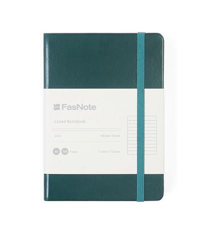 A6 Lined Hardcover Notebook, 100 GSM Paper, Dark Green - color: Dark Green, size: A6（2026 Edition）