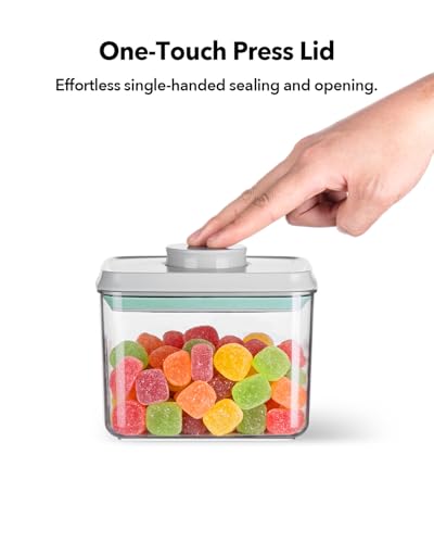 Airtight Food Storage Container with One-Touch Lid, 8-Piece Set (1.3, 2.1, 2.9, 3.6 QT* 2) Stackable Durable BPA-Free for Flour, Cereal & Complete Pantry Organization. - color: 8 Pcs Set