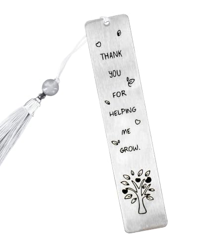 Metal Teacher Bookmarks with Tassels, Teacher Appreciation Gifts - color: B