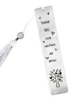 Metal Teacher Bookmarks with Tassels, Teacher Appreciation Gifts - color: B
