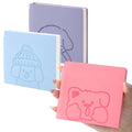 BOBO RABBIT 3 Pack Mini Grid Notebooks Pocket Size Graph Journal Total 600 Pages Compact Grided Notebook Small Softcover Vegan Leather Cartoon Puppy Dog Pattern Cute Notepads for Students Women Diary Writing Note Taking Lay Flat, 3.9"x3.9" Inner(Mini Squa