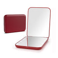 Kintion Pocket Mirror, 1X/3X Magnification LED Compact Mirror (Wine Red) - color: Wine Red