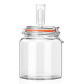 0.6 Gallon Glass Fermentation Jar with Airlock, Small Batch Kit - size: 0.6 Gallon