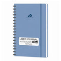 Nextnoid A5 Lined Spiral Notebook - 170 Pages, College Ruled, Blue - color: h-Blue