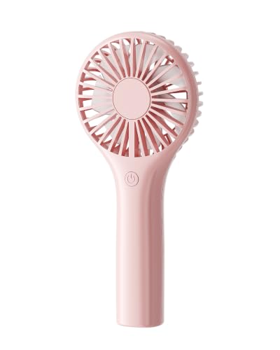 TriPole Portable Mini Handheld Fan, Rechargeable Small Personal Eyelash Fan - color: Pink(3 Speed)