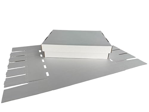 2-Pack • 5000 Count 5-Row Trading Card Storage Box • Woodhaven Trading Firm Brand