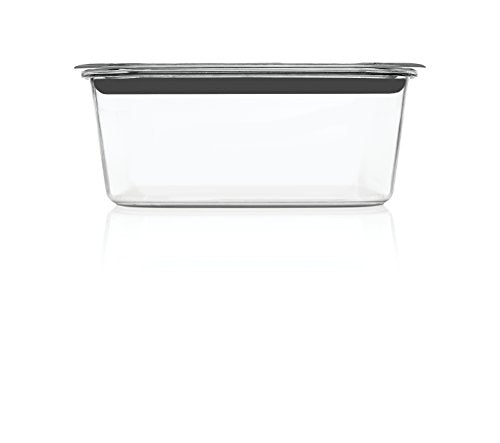 Rubbermaid Brilliance Large Food Storage Container, 9.6 Cup, BPA-Free, Leak-Proof, Clear - size: 9.6 cup