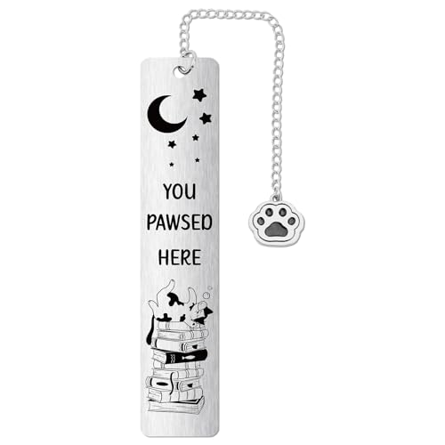 Cat Bookmark Gift for Cat Lovers, Cute Sleeping Kitten Metal Book Mark - style: Sleeping Cat
