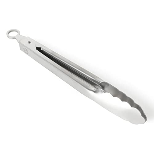 Martha Stewart Richburn 9-Inch Stainless Steel Kitchen Tongs – Durable and Heat-Resistant Cooking and Serving Tool - size: Tongs (9")