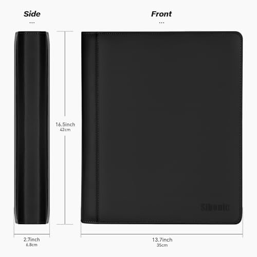 9 Pocket TopLoader Binder, Holds 360 3”x4” Toploader Hard Cases, Sleeves Card Collection Binder, 20 Double Sided Pages, Compatible with Trading & Sports Holder - Black