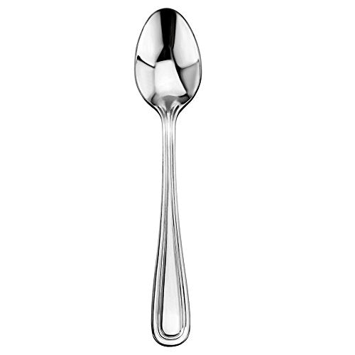 New Star Foodservice Slimline Pattern 18/0 Stainless Steel Teaspoon, 6-Inch, Set of 12, Commercial Grade