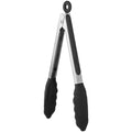 U-Taste Kitchen Tong for Cooking, 600ºF Heat-Resistant Silicone, 9in/Black - color: Black, size: 9 inch