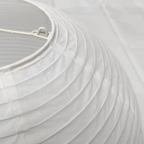 Hemispherical Lamp Shade (14 Inch) White Folding Paper Lamp Shade Chinese Lantern