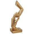 Golden Hands Sculpture Resin Statues Home Decor (Hold Hands) - color: Hold Hands