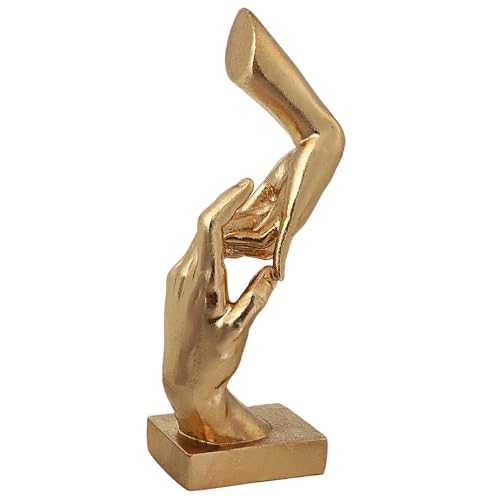 Golden Hands Sculpture Resin Statues Home Decor (Hold Hands) - color: Hold Hands