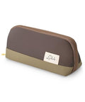 Mr. Pen- Wide-Opening Pencil Case, Triangle Design - color: Brown